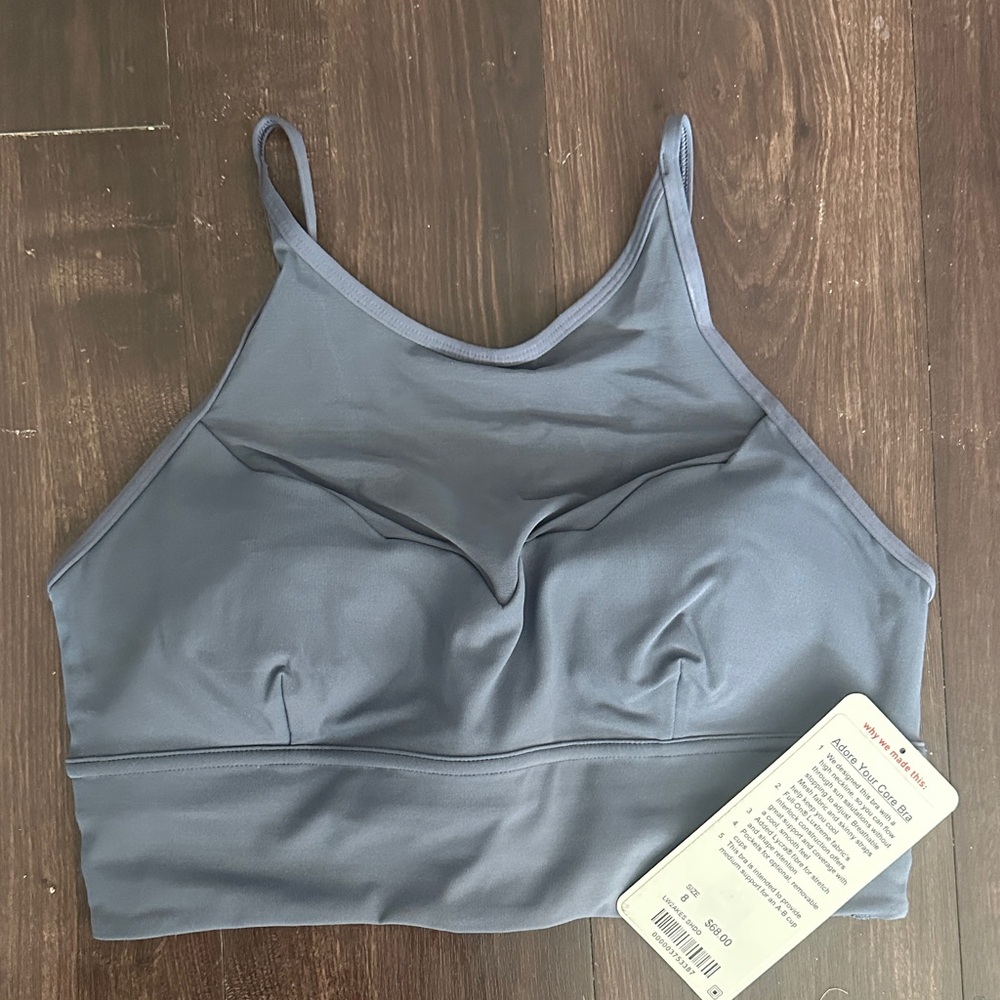 Lululemon Blue/Gray High-Neck Bralette